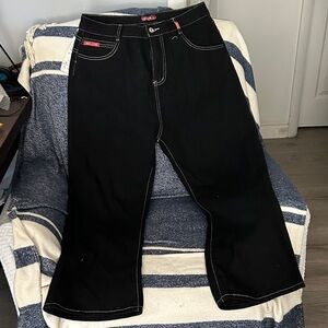 Jeans with White Stitching